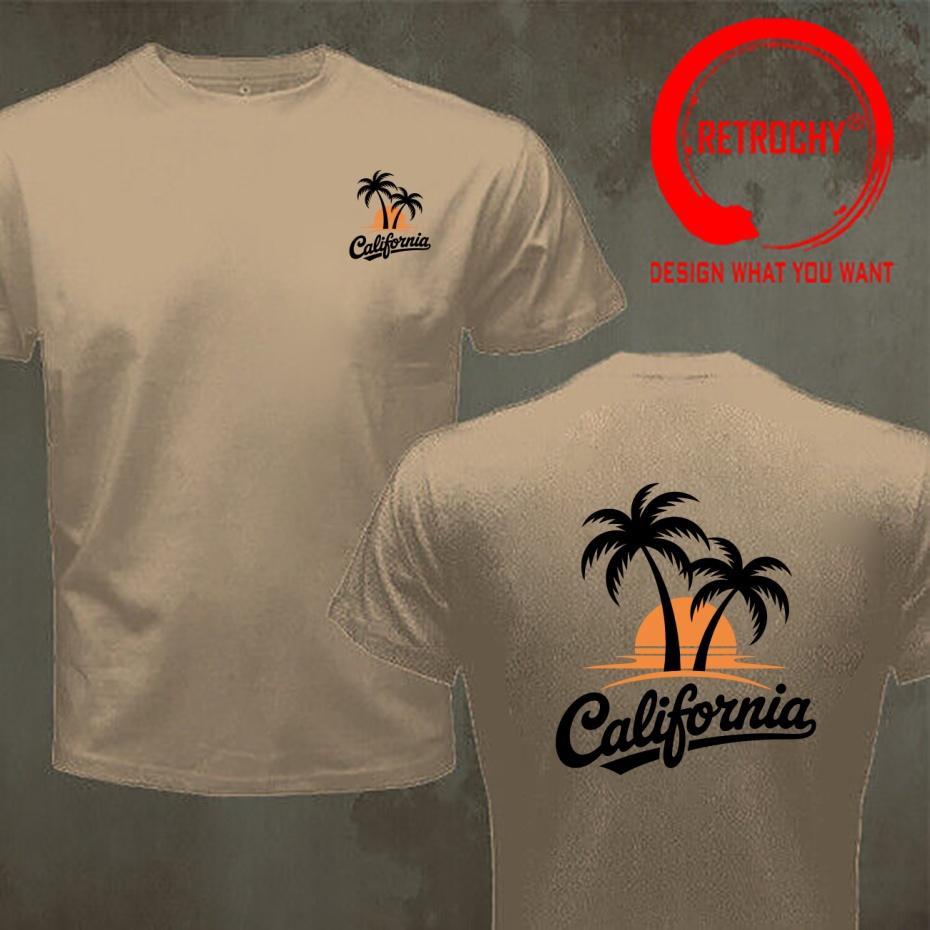 Funny Design California Beach Shirt Unisex Fashion Trendy Casual Clothing Stylish Tops Tee Shirt Leisure Tshirt Unisexs Tshirt