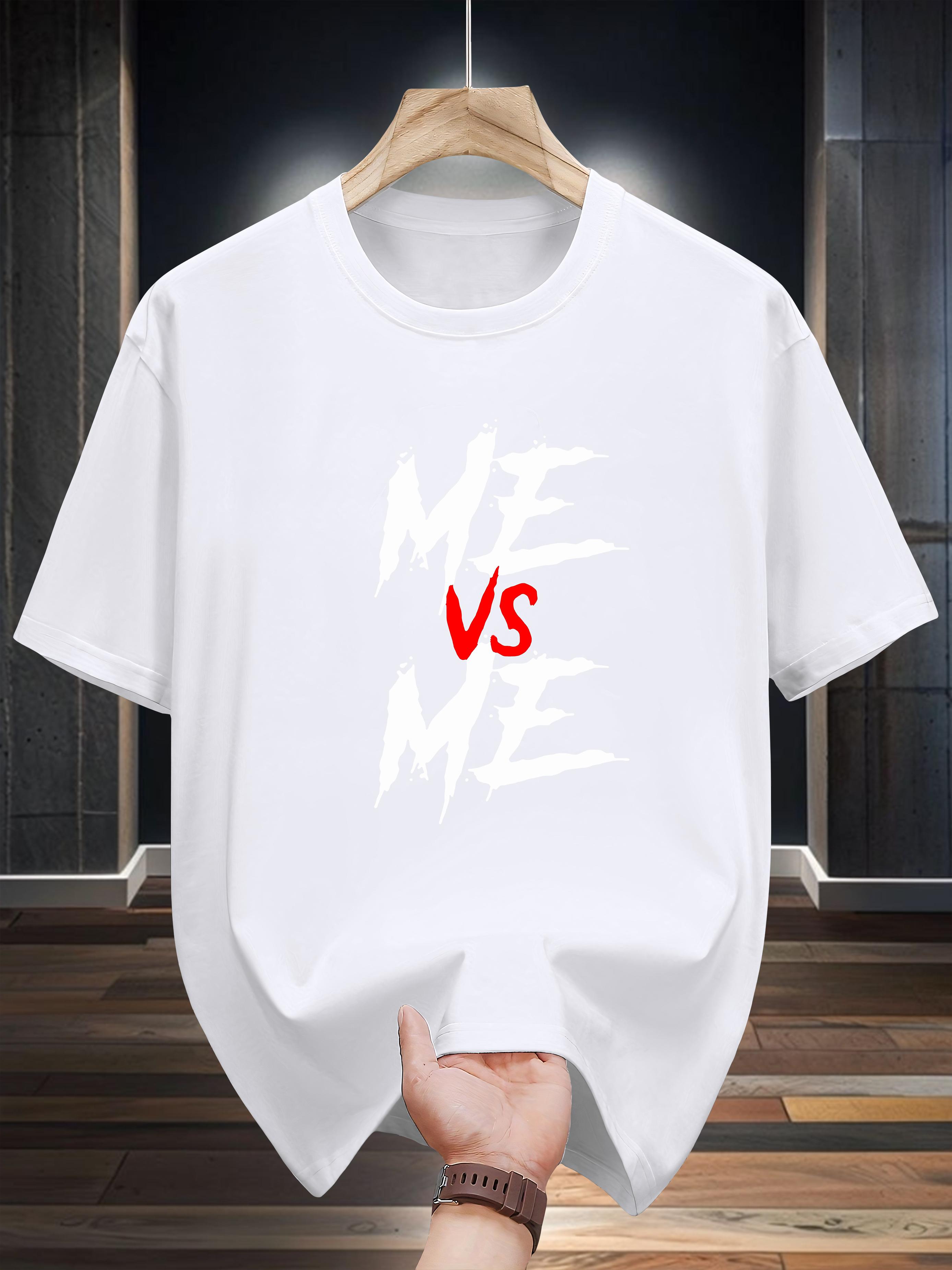 Niuwang Selection 200g 100% Cotton Short Sleeve T-shirt - Bold Geometric Print M