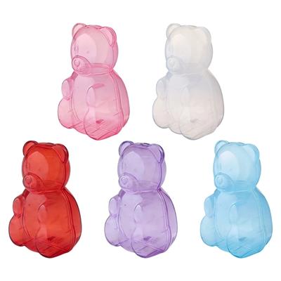 Bear Shape Candy Storage Container Craft Of ABS Plastic With Tight Seal Lid For Kitchen Organization