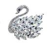 Swan Brooch High-end High-end Sense Niche Retro Chest Flower Small Fragrant Style Brooch Clothing Accessories with Pressed Collar Accessories