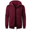 Men's Sports Fitness Casual Jacquard Sweater Cardigan Hooded Jacket Knitted Cardigan