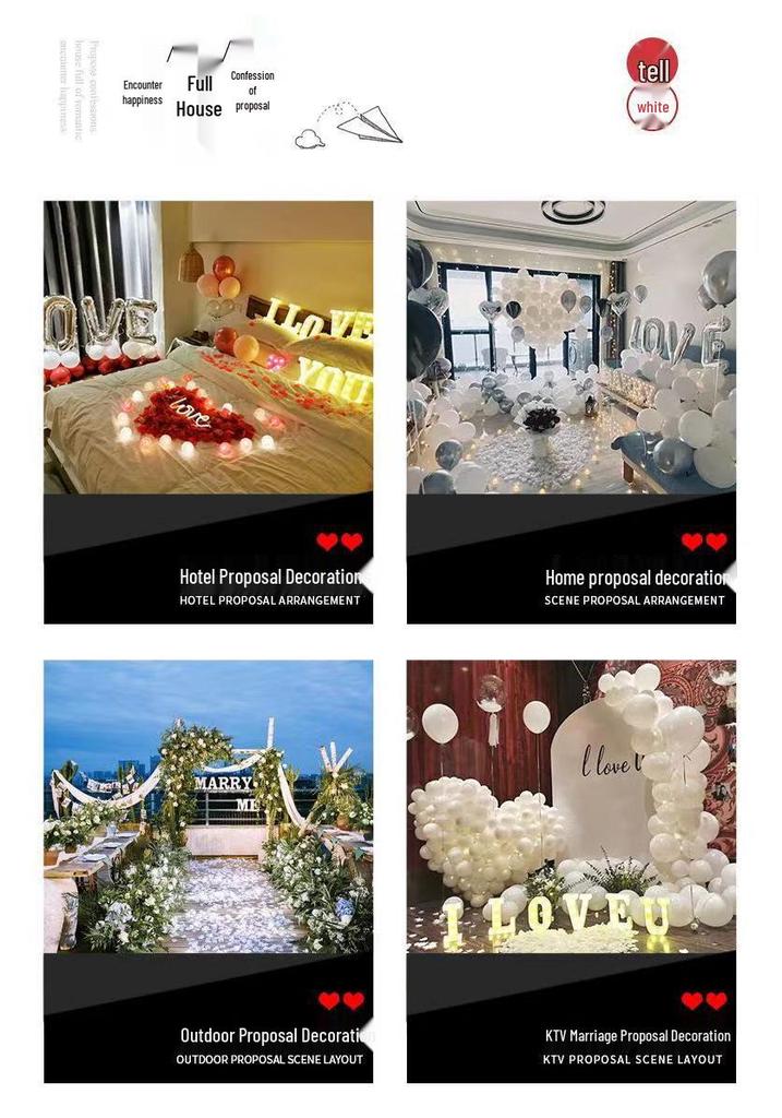 Romantic Proposal & Anniversary Balloons for Valentine's Day