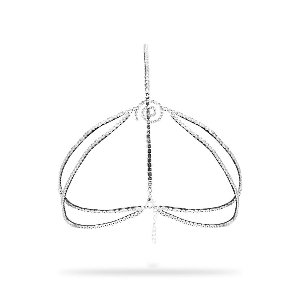 

Multi-Layer Rhinestone Hair Chain Fashion Party Ethnic Style Headdress Women S Hair Chain серебряный