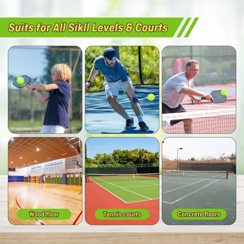 Franklin Sports Vonkajšie Picklebally - X-40 Pickleballové loptičky - USA Pickleball (USAPA) Schválená - Oficiálna loptička US Open