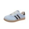 Ugly Cute Flat-bottomed Two-bar German Training Shoes Women's Spring 2025 New Lightweight Soft-soled Casual Shoes Versatile Sports Board Shoes