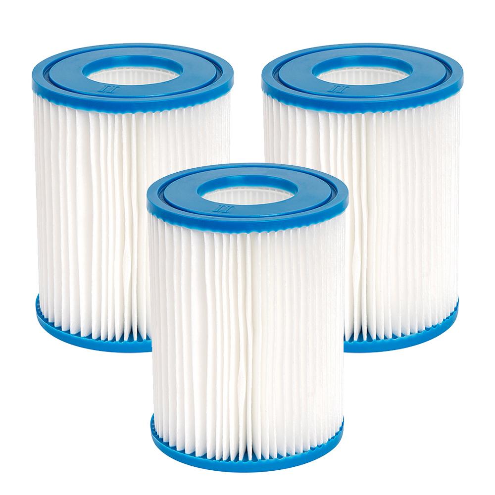 Type II Swimming Pool Filter Cartridge For Bestway 58094, Bestway 58383 58386 530/800 GPH Cartridge Filter Pump Lay-Z-Spa