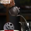 111ml Boutique Yixing Purple Clay Teapots Handmade Palace Lantern Pot Raw Ore Hundred Mesh Sand Mud Kettle Chinese Zisha Tea Set
