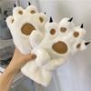 Cute Plush Gloves For Women, Thickened Winter Cycling Gloves, Cute And Warm.