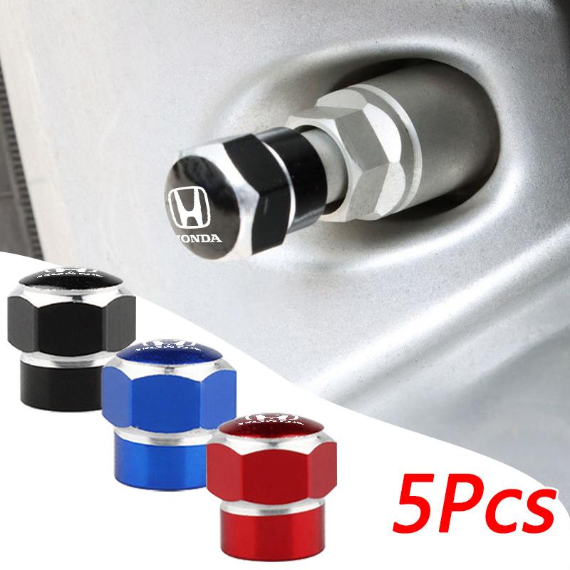 Car Wheel Tire Rim Valve Stem Caps Cover For Honda civic accord fit jazz pilot CRV odyssey passport city shuttle HRV Accessories aij256
