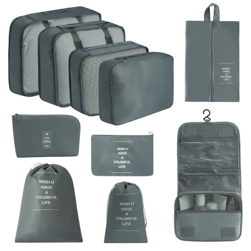 7-Piece Travel Storage Bag Set for Clothing and Luggage Organization