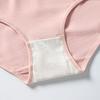 English standard Morandi color girl mid-waist cotton cute women's underwear student seamless bow briefs