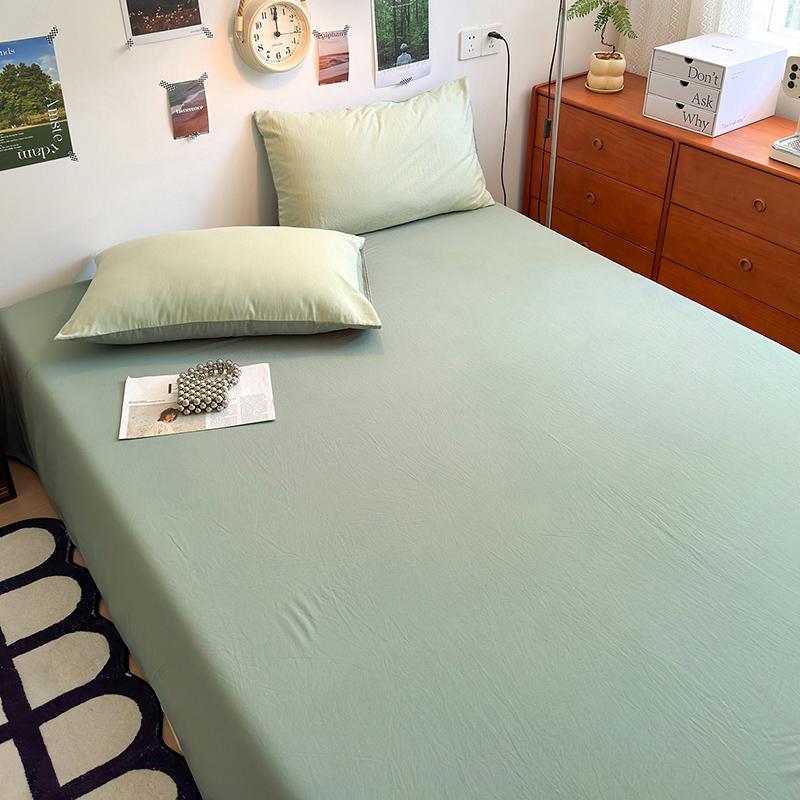 Soft Washed Cotton Single Bed Sheet & Quilt Cover, 1.2m Dorm Bedspread Simmons Protector, 180cm Girly Design