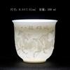 Chinese white porcelain cup goat fat jade personal cup Tea set ceramic host cup sample tea cup Kung Fu tea cup cup