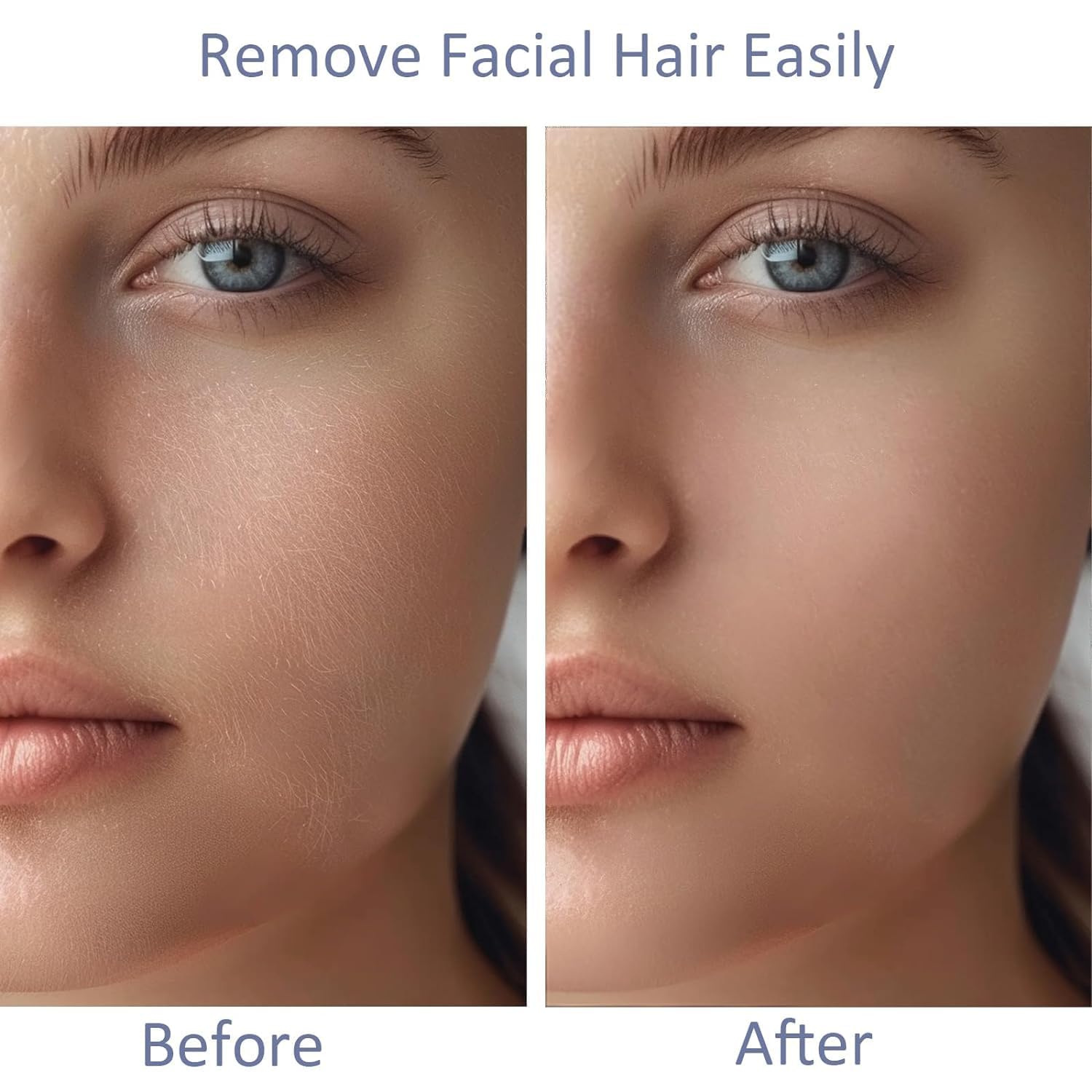 

Electric Face Shaver for Women, Hair Removal Device for Women Chin, Lip, Peach Fuzz with 6 Pc Replacement Heads United States