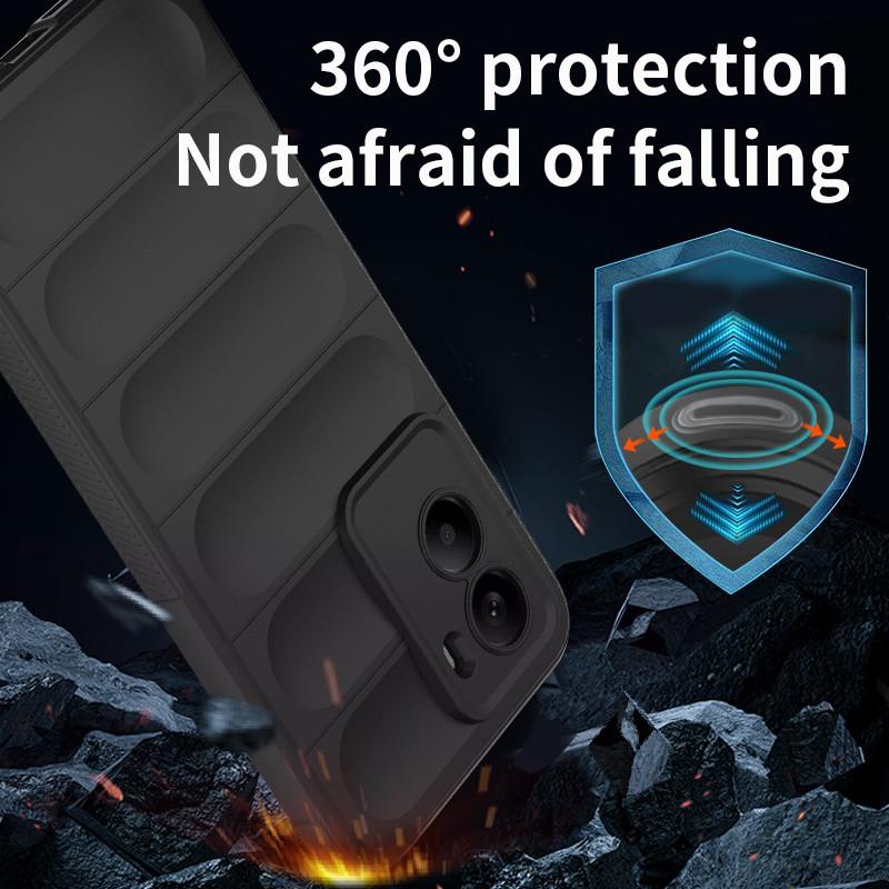 For Xiaomi Poco M7 4G Case Xiaomi Poco M7 4G Cover Funda Shockproof Anti-fingerprint TPU Silicone Protective Phone Back Cover