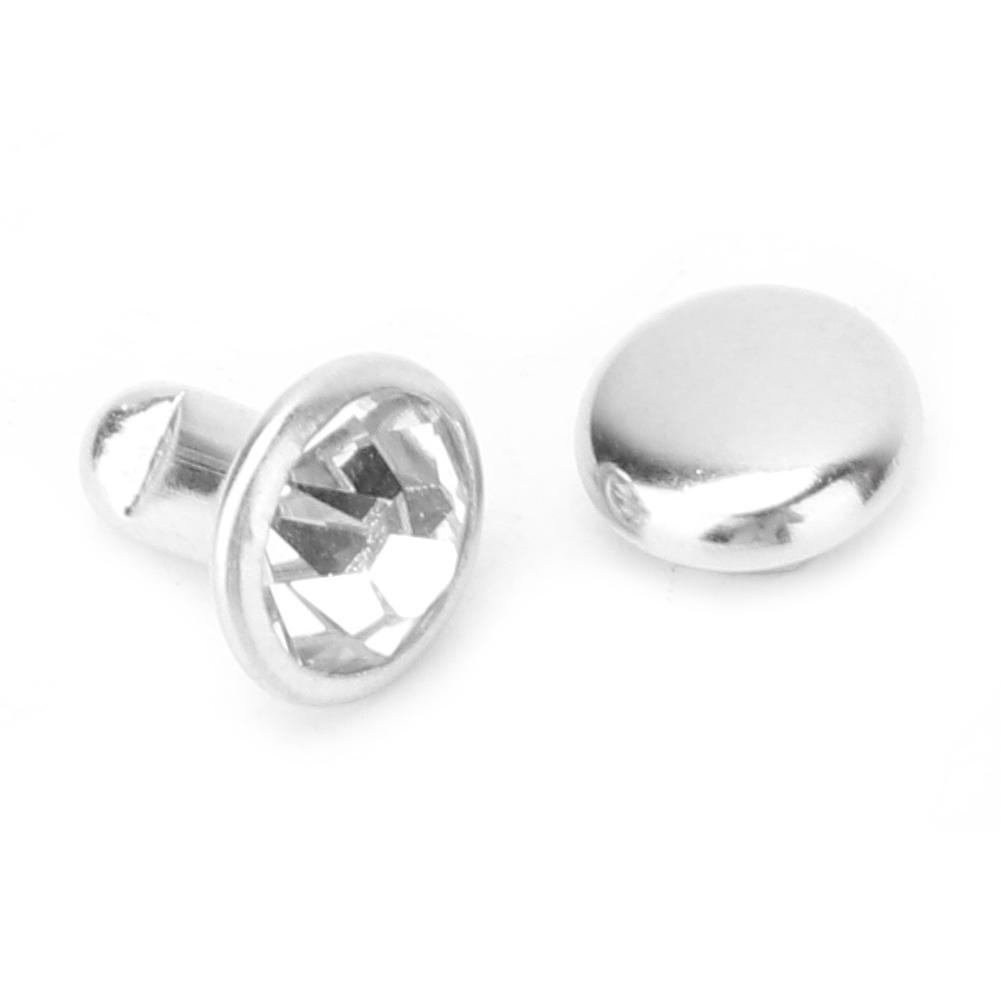 Cloth Inlay 6mm Rivets Spots Studs for Leather Craft Decoration(#1)