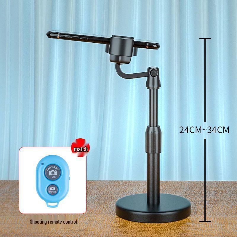 Multifunctional Phone Stand for Overhead Shooting, Live Streaming, E-commerce, Fill Light, and Anti-shake Still Life Photography.