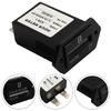 Engine Hour Meter Generator Replacement Gauge HM002 Black ABS Dust-proof