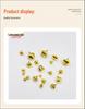 Gold Plated One-Word Bell Charms for Pet Collars (6mm-16mm) - DIY Christmas Pendant Decoration