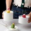 Restaurant Ceramic Creative Dishes Snacks French Dessert Table Molecular Dishes Cold Dishes Cylindrical Pastry Plates