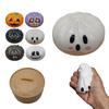 Halloween Dumpling Toys 6 Pack Slow Rising Stress Toy with Steamer Basket, Assorted Styles