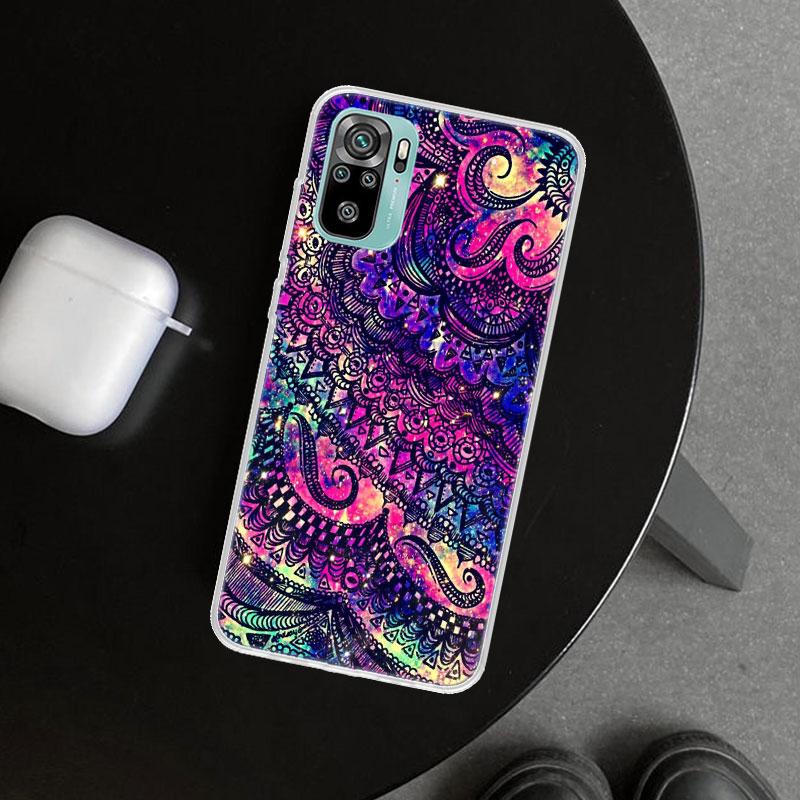 Mandala Sonnenblume Mandala Handyhülle Cover für Xiaomi Redmi Note 15 14 13 12 11 Pro Plus 14S 12S 11S 11T 11E 10S 10 Individuell F