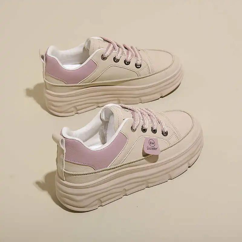 Fashion Spring Fall Brown Women's Boot Boots Sneakers Shoes Women Walking Sneakers Sports Sneackers Of Famous Brands High-level