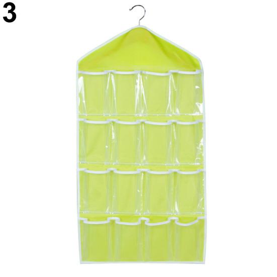 Socks Shoe Toy Underwear Sorting Storage Bag Door Wall Hanging Closet Organizer