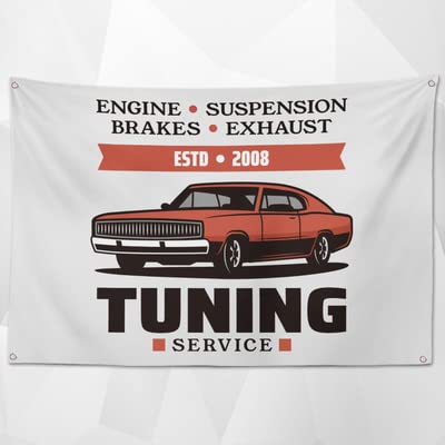 

Car Tuning Extra large flags and banners, approx. 150cm x 90cm in size, perfect for decorating your room or garage! American goods and car raci