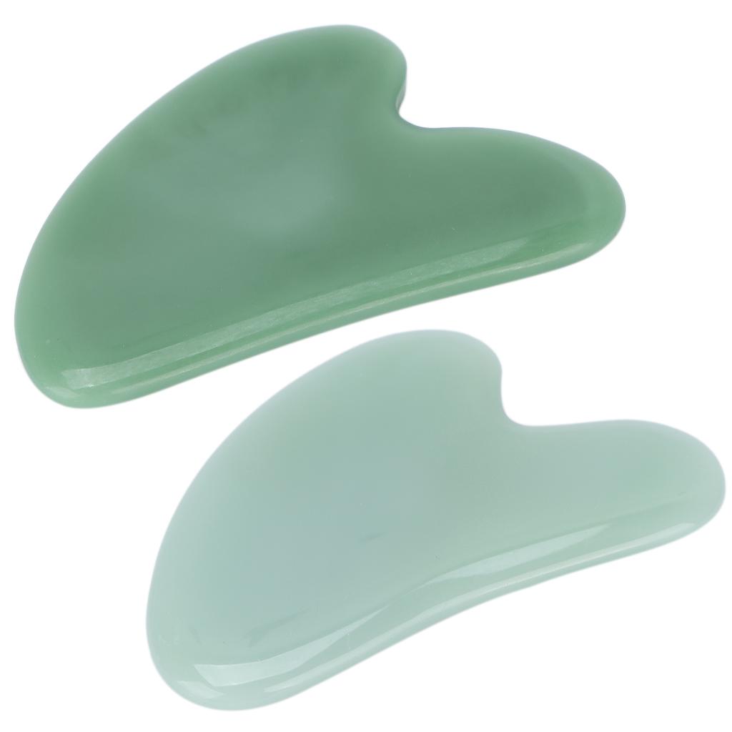  Sha Facial Tool Natural Jade Stone Guasha Massage Board for Face Relieve Tensions