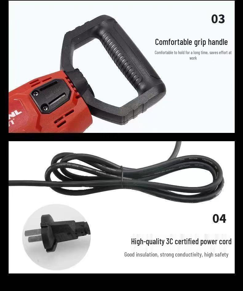 High-Power Electric Diamond Drill Mixer for Cement, Mortar, Paint, Plaster, and Food