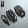 For Toyota Mark X Corolla RAV-4 Prado Carola 2 3 4 5Buttons Armor Design Galvanized Alloy Silicone Splicing Car Key Cover Case