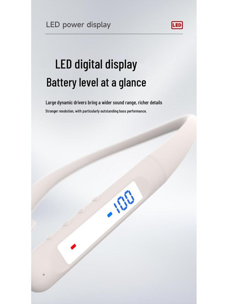 Sport Bluetooth Neckband Earphones with Long Battery Life and Heavy Bass