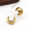 Textured Embossed Earrings: French Retro Luxury Studs - Niche European and American Fashion Accessory