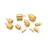 50pcs Stainless Steel 18k Gold Plated Crimp End Beads Caps for Diy Jewelry Making Findings Bracelet Necklace Chains Accessoreis