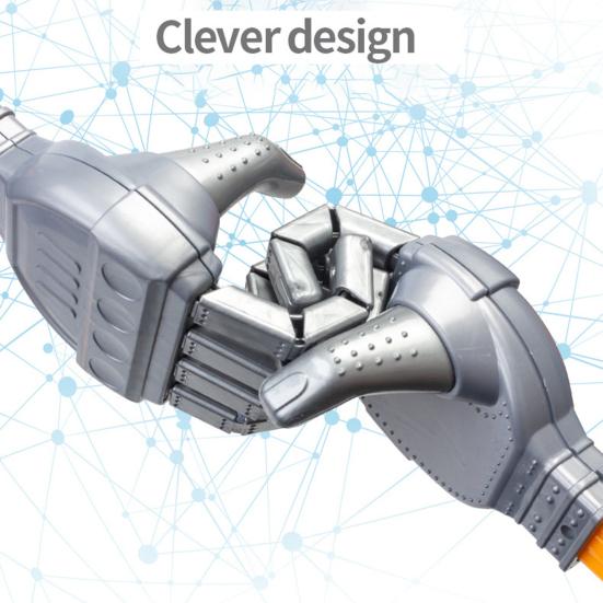 Kids Five-Claw Robotic Arm Toy for Fun And Learning Educational Creative Manipulator Robot Claw Develop Fine Motor Skills Hand-Eye Coordination