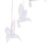 LED Solar Hummingbird Wind Chime Color Changing Solar Hanging Wind Chime Pendant Light for Outdoor Patio Garden Decoration