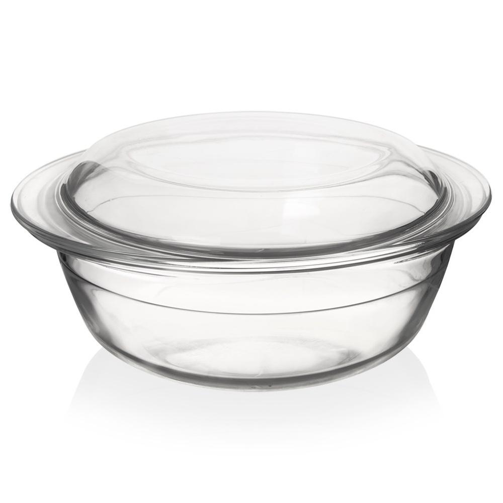 Glass ovenproof dish with lid 24x20x10 cm, 1.5 l