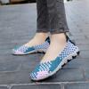Large size hand-woven shoes flat bottom light breathable sandals sports and leisure single shoes tide