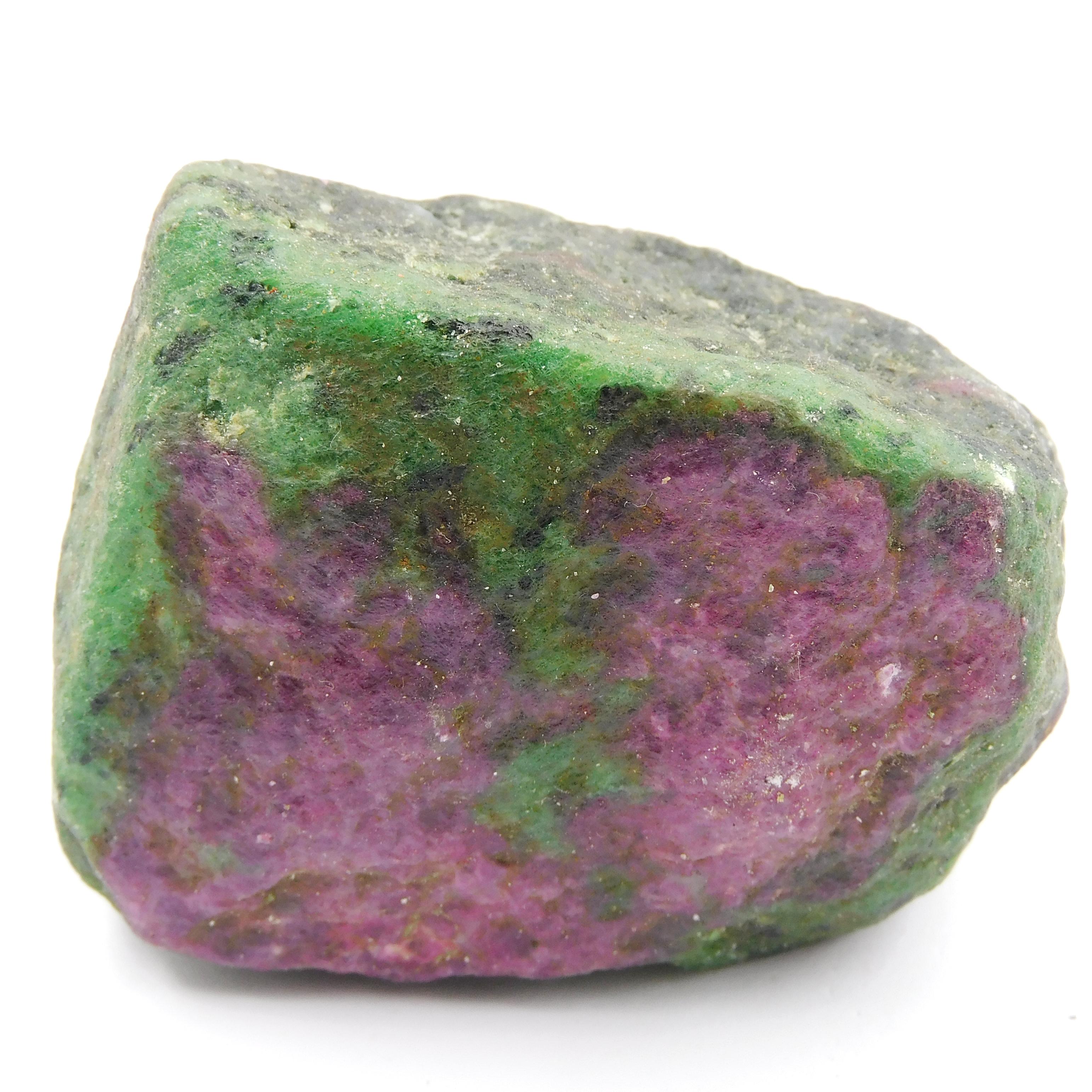 

986.20 Карат Натуральний Рубін Цоїзит Зелений Червоний Неогранований Необроблений Вільний Дорогоцінний Камінь СЕРТИФІКОВАНИЙ M-128-Ra 62.7 mm approx зелений/червоний