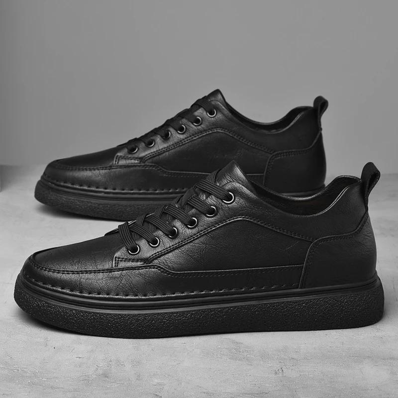 

Модная мужская обувь, увеличивающая рост, дышащая, спортивная, повседневная, модные кеды, удобная толстая подошва, невидимая внутренняя вставка, увеличивающая рост 43 чёрный