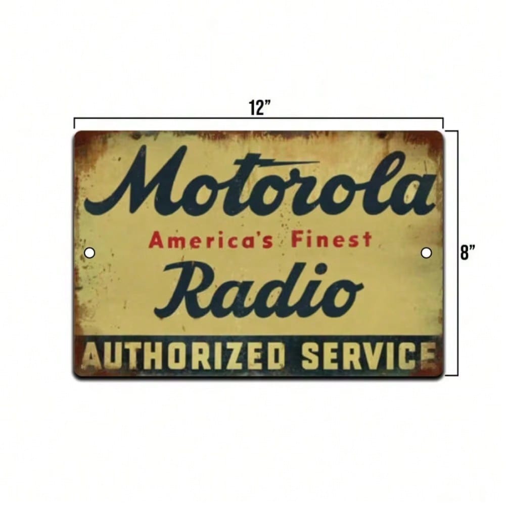 Radio Metal Tin Sign Vintage Retro Garage Wall Decor, Bar, Man Cave Art & Home Decor