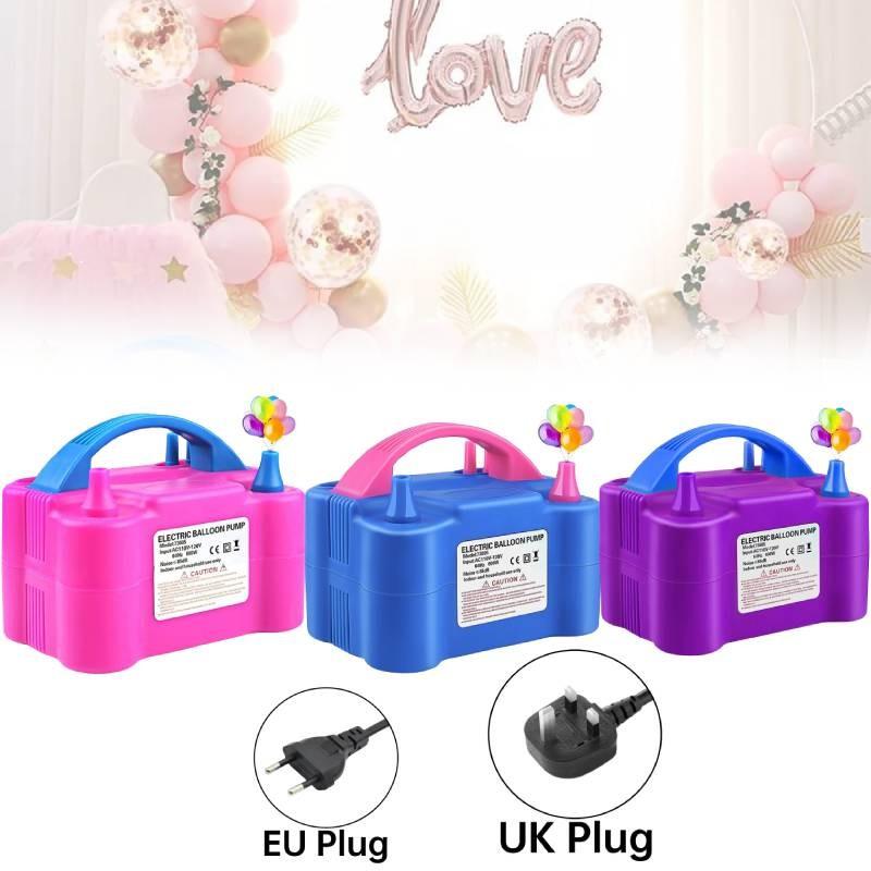 Electric Balloon Inflator Pumps Dual Nozzle Partys Air Blower Supplies Xmas