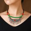 A few retro collars Miao short tassel neck chain woven Tibetan silver collarbone necklace women's performance accessories