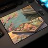1PC XS Tea Mouse Pad with Stitched Edge Gaming Mousepad Small Non-Slip Rubber Base Washable Portable for Office Home 450x400mm
