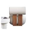 Nordic Solid Wood Sofa Chair Modern Light Luury Cream Style Living Room Lazy Lamb Plush Hippo Chair Single  Person