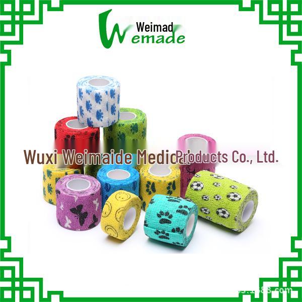 High-Quality Sports Printed Self-Adhesive Elastic Pet Bandage