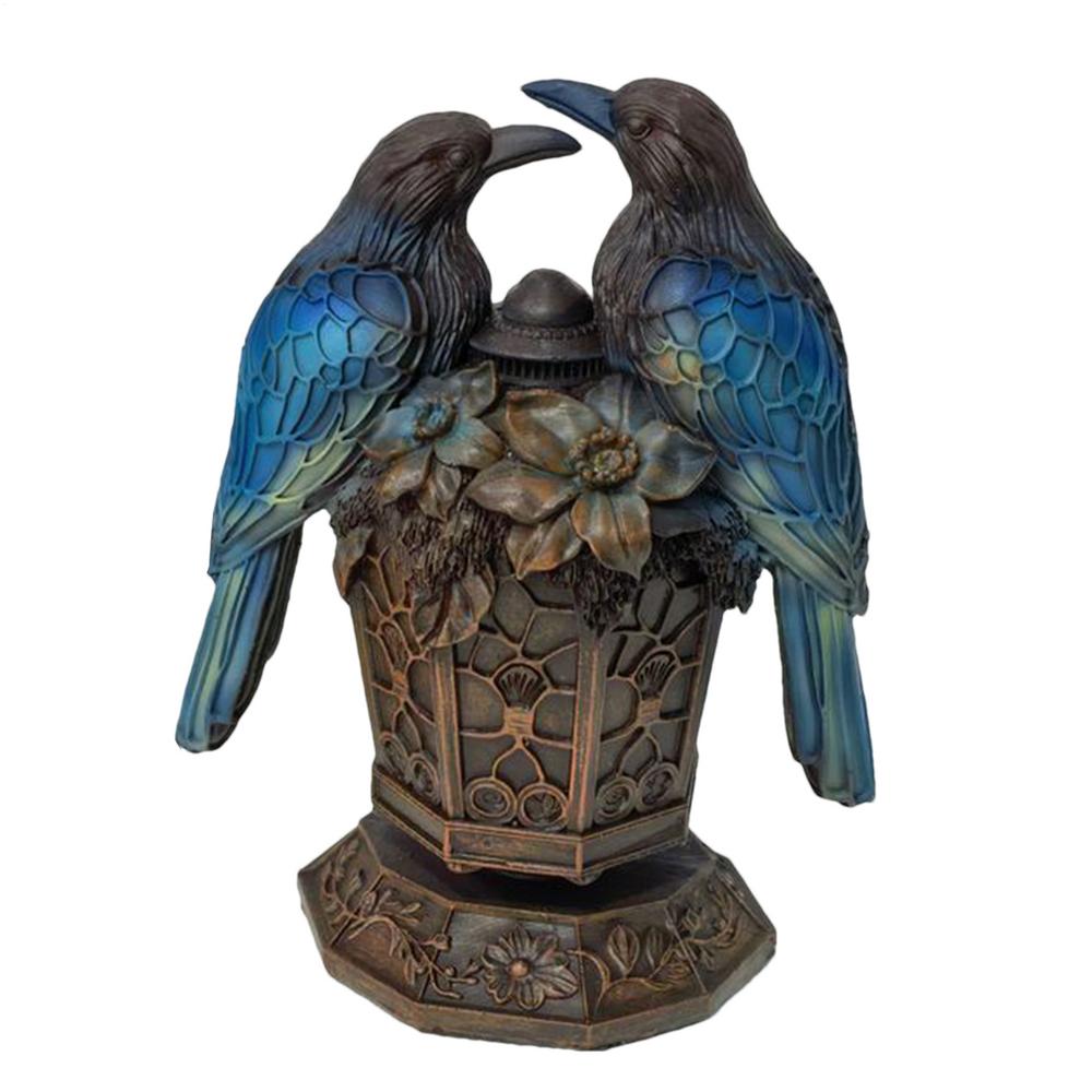 

Bird Night Light Resin Animal Atmosphere Light Decor Bird Statue Nightlight for Home Desk Nightstand Corner Living Room Bedroom синій