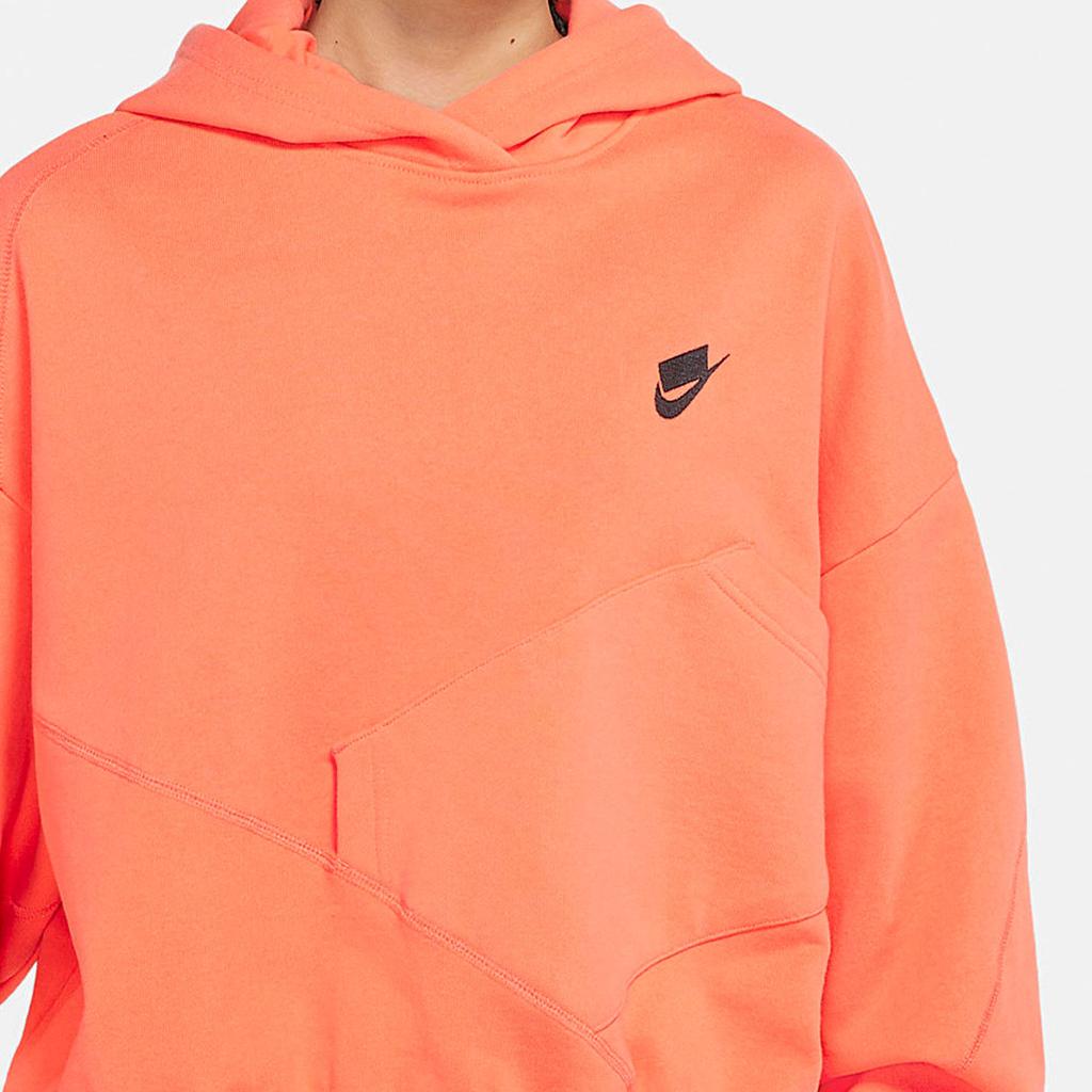 Nike Casual Simple Comfortable Hooded Pullover Sweatshirt Women sweatshirt Orange DQ5534-842