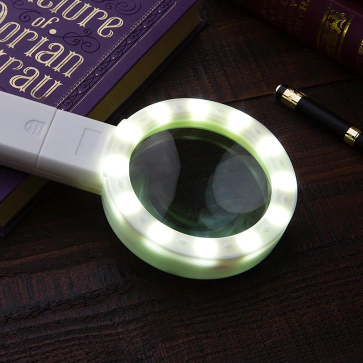 HD 12 LED Förstoringsglas med Hög Förstoring och Optisk Klarhet för Äldre & Barn 2288-85